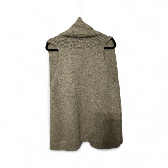 Look by M - New York Tan Sleeveless Cardigan (One Size) - Picture 2 of 5